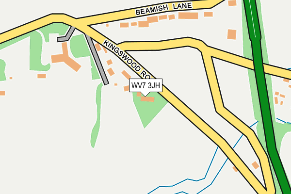 WV7 3JH map - OS OpenMap – Local (Ordnance Survey)