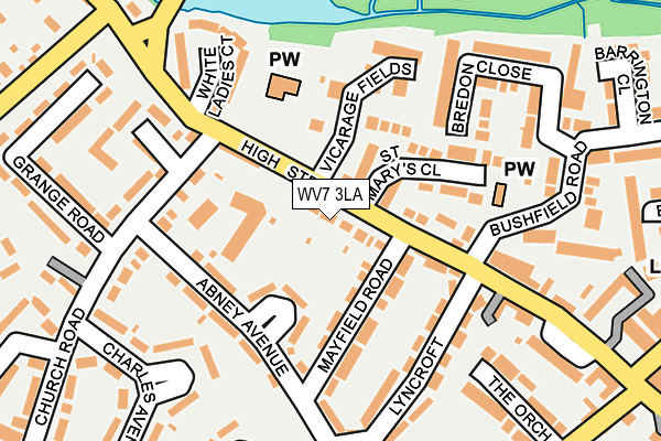 WV7 3LA map - OS OpenMap – Local (Ordnance Survey)
