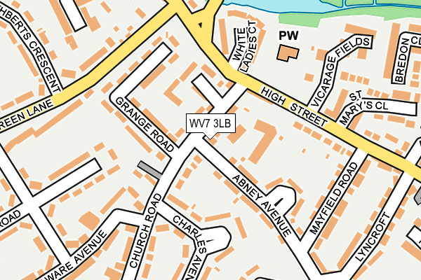 WV7 3LB map - OS OpenMap – Local (Ordnance Survey)