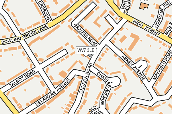 WV7 3LE map - OS OpenMap – Local (Ordnance Survey)