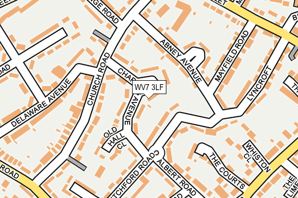 WV7 3LF map - OS OpenMap – Local (Ordnance Survey)