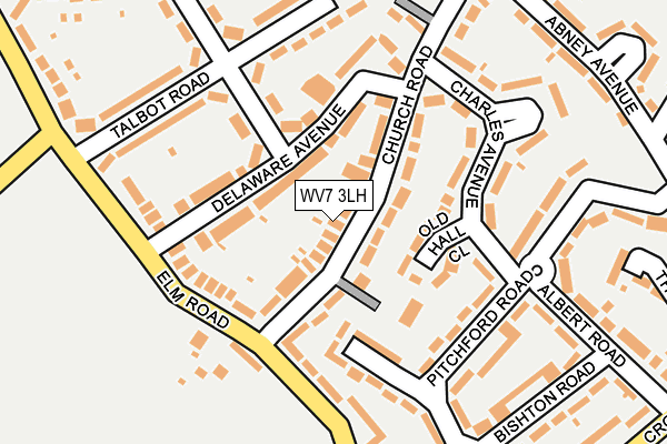 WV7 3LH map - OS OpenMap – Local (Ordnance Survey)