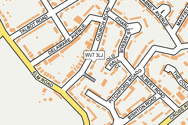 WV7 3LJ map - OS OpenMap – Local (Ordnance Survey)