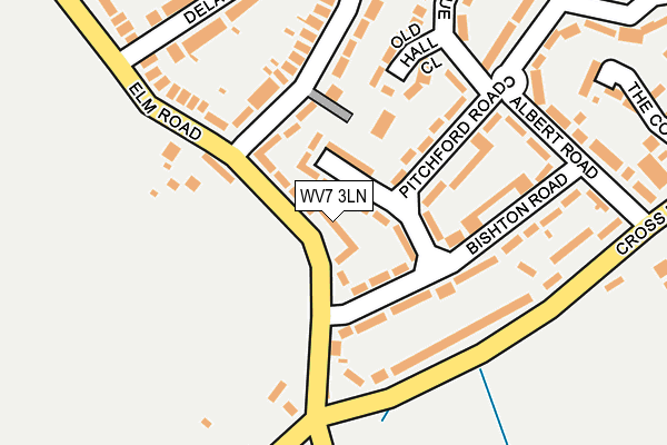 WV7 3LN map - OS OpenMap – Local (Ordnance Survey)