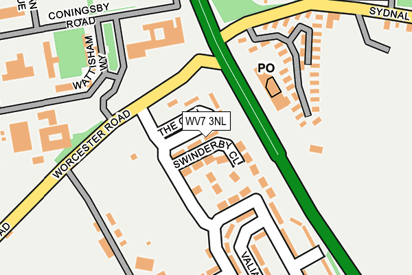 WV7 3NL map - OS OpenMap – Local (Ordnance Survey)