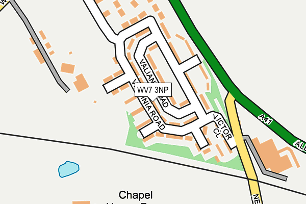 WV7 3NP map - OS OpenMap – Local (Ordnance Survey)