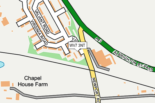 WV7 3NT map - OS OpenMap – Local (Ordnance Survey)
