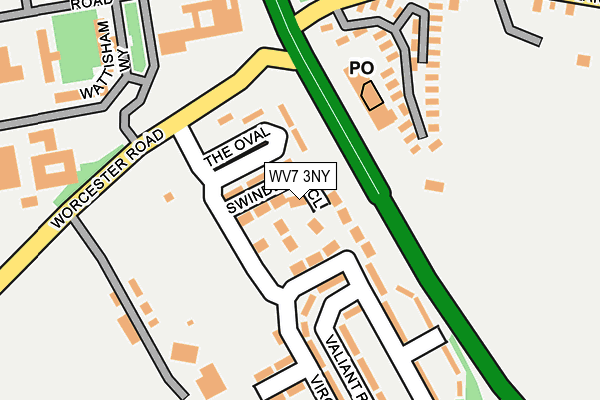 WV7 3NY map - OS OpenMap – Local (Ordnance Survey)