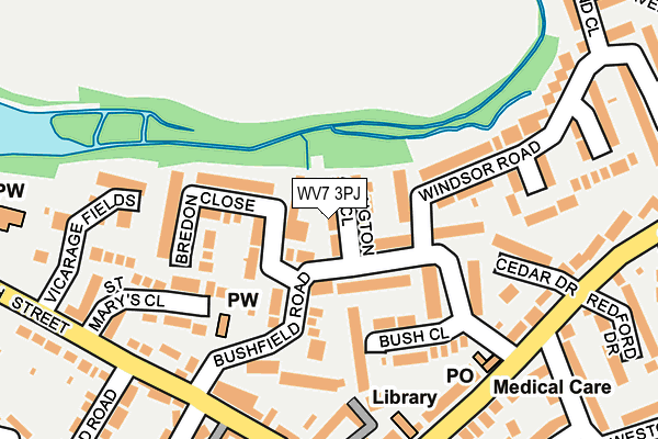 WV7 3PJ map - OS OpenMap – Local (Ordnance Survey)