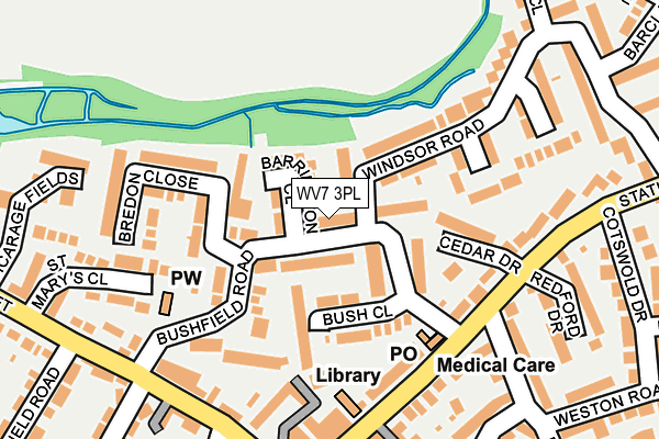 WV7 3PL map - OS OpenMap – Local (Ordnance Survey)