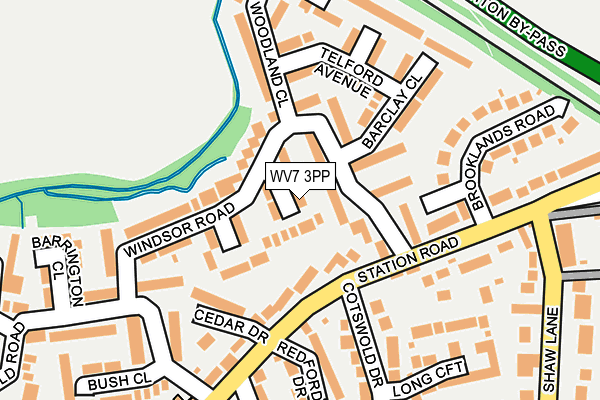 WV7 3PP map - OS OpenMap – Local (Ordnance Survey)