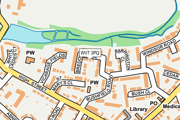 WV7 3PQ map - OS OpenMap – Local (Ordnance Survey)