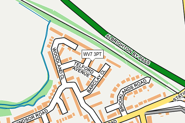 WV7 3PT map - OS OpenMap – Local (Ordnance Survey)
