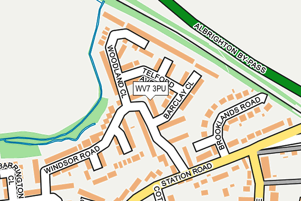 WV7 3PU map - OS OpenMap – Local (Ordnance Survey)