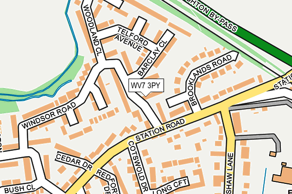 WV7 3PY map - OS OpenMap – Local (Ordnance Survey)