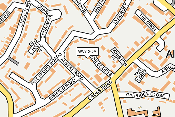 WV7 3QA map - OS OpenMap – Local (Ordnance Survey)