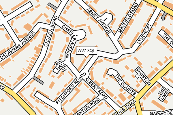 WV7 3QL map - OS OpenMap – Local (Ordnance Survey)