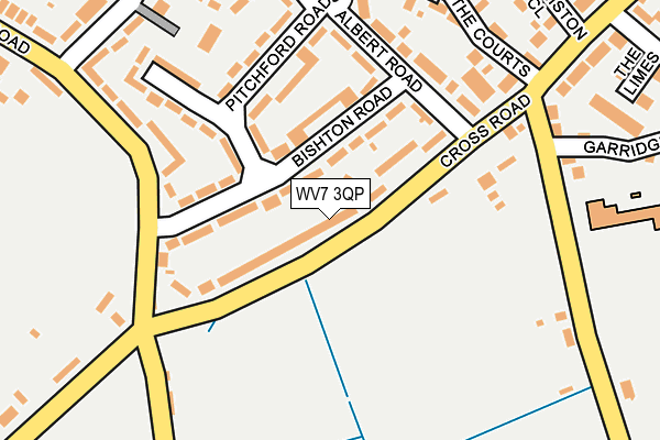 WV7 3QP map - OS OpenMap – Local (Ordnance Survey)
