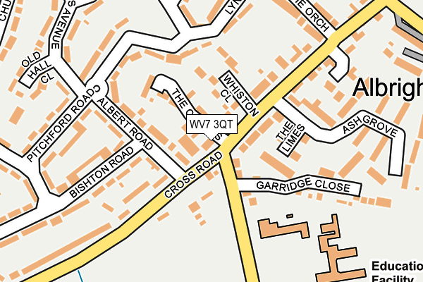 WV7 3QT map - OS OpenMap – Local (Ordnance Survey)
