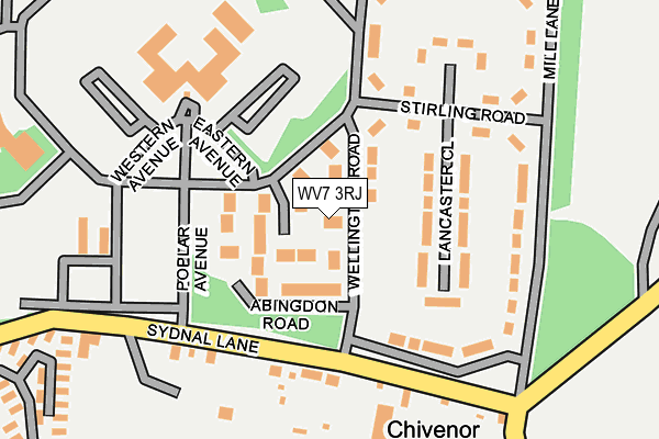 WV7 3RJ map - OS OpenMap – Local (Ordnance Survey)