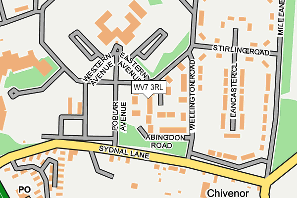 WV7 3RL map - OS OpenMap – Local (Ordnance Survey)
