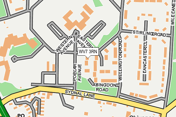 WV7 3RN map - OS OpenMap – Local (Ordnance Survey)