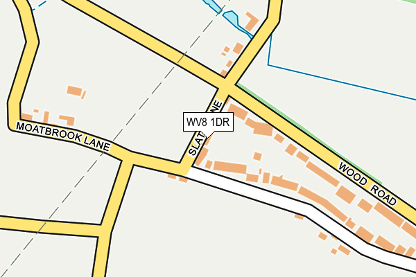 WV8 1DR map - OS OpenMap – Local (Ordnance Survey)