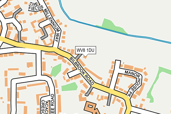 WV8 1DU map - OS OpenMap – Local (Ordnance Survey)