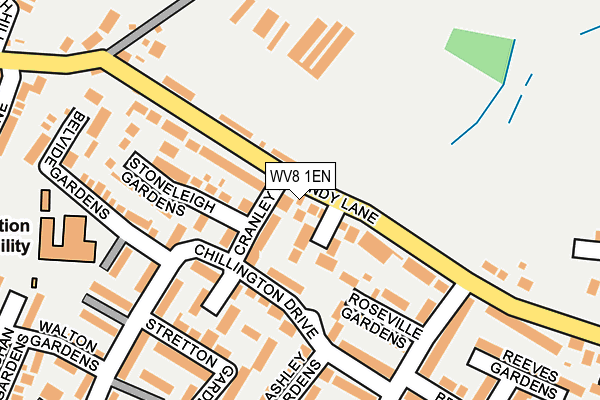 WV8 1EN map - OS OpenMap – Local (Ordnance Survey)