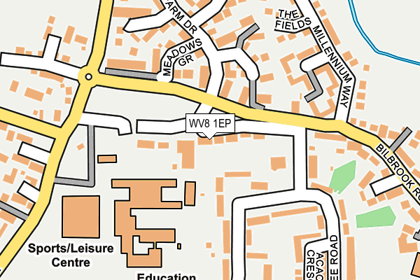 WV8 1EP map - OS OpenMap – Local (Ordnance Survey)