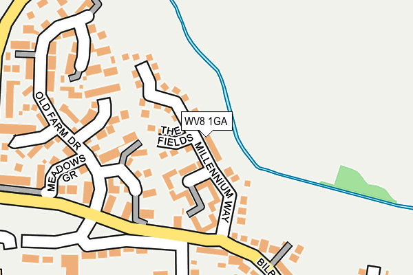 WV8 1GA map - OS OpenMap – Local (Ordnance Survey)