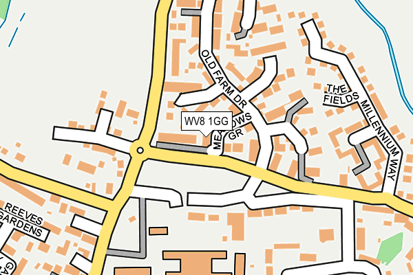 WV8 1GG map - OS OpenMap – Local (Ordnance Survey)