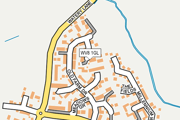 WV8 1GL map - OS OpenMap – Local (Ordnance Survey)