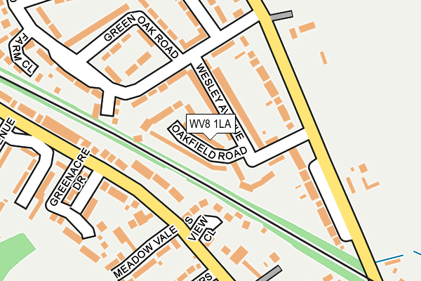 WV8 1LA map - OS OpenMap – Local (Ordnance Survey)
