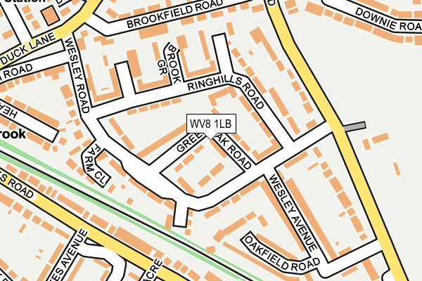 WV8 1LB map - OS OpenMap – Local (Ordnance Survey)