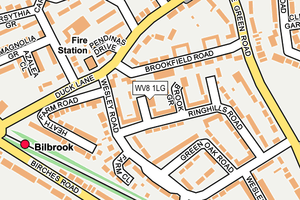 WV8 1LG map - OS OpenMap – Local (Ordnance Survey)