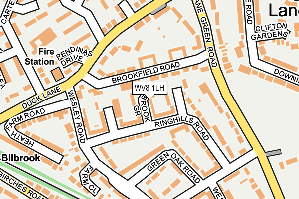 WV8 1LH map - OS OpenMap – Local (Ordnance Survey)