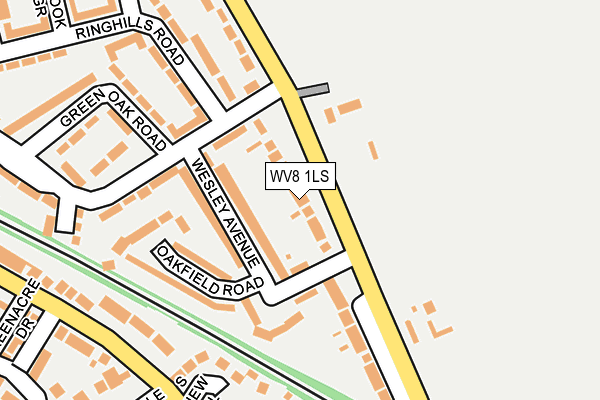 WV8 1LS map - OS OpenMap – Local (Ordnance Survey)