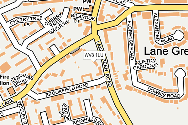 WV8 1LU map - OS OpenMap – Local (Ordnance Survey)