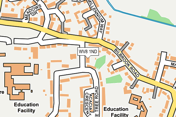 WV8 1ND map - OS OpenMap – Local (Ordnance Survey)