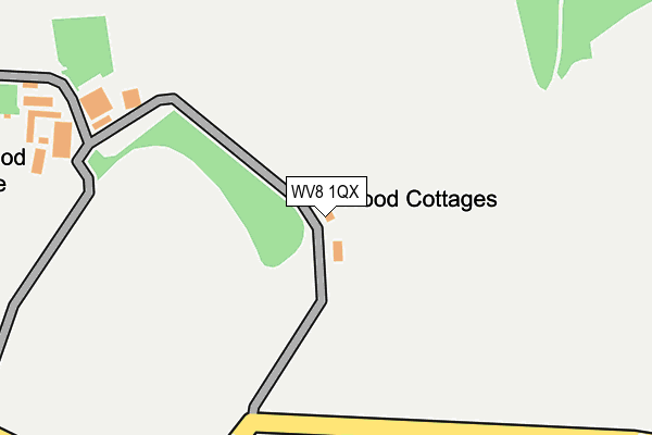 WV8 1QX map - OS OpenMap – Local (Ordnance Survey)