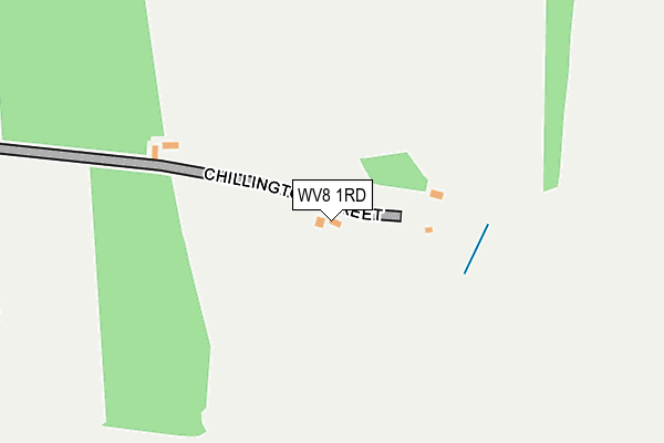 WV8 1RD map - OS OpenMap – Local (Ordnance Survey)