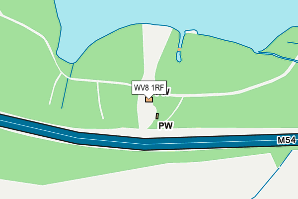 WV8 1RF map - OS OpenMap – Local (Ordnance Survey)