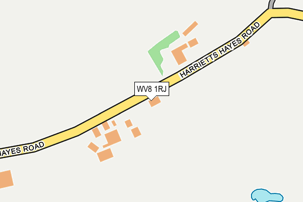 WV8 1RJ map - OS OpenMap – Local (Ordnance Survey)