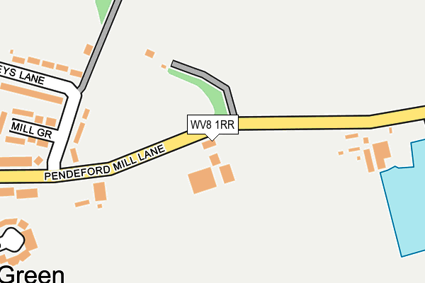 WV8 1RR map - OS OpenMap – Local (Ordnance Survey)