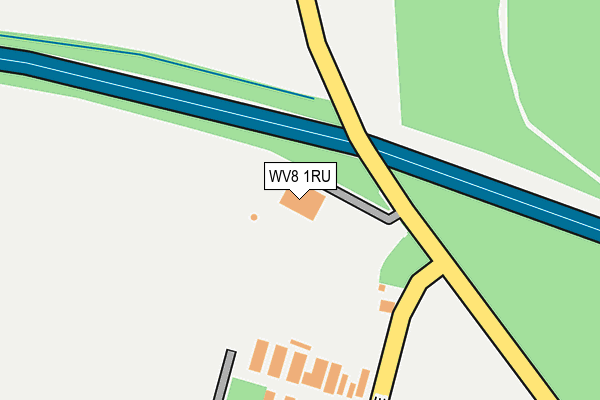 WV8 1RU map - OS OpenMap – Local (Ordnance Survey)