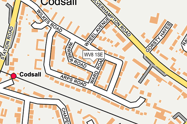 WV8 1SE map - OS OpenMap – Local (Ordnance Survey)