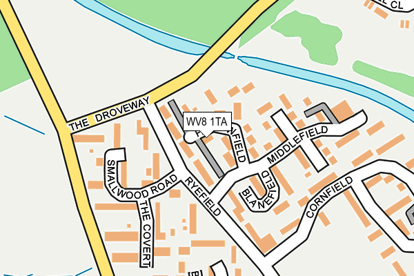 WV8 1TA map - OS OpenMap – Local (Ordnance Survey)