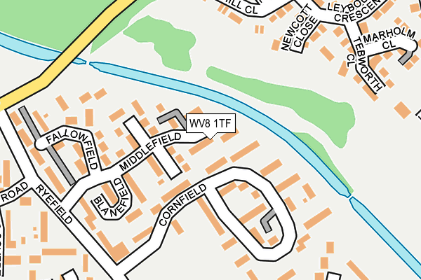 WV8 1TF map - OS OpenMap – Local (Ordnance Survey)