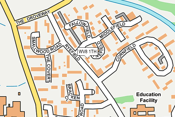 WV8 1TH map - OS OpenMap – Local (Ordnance Survey)